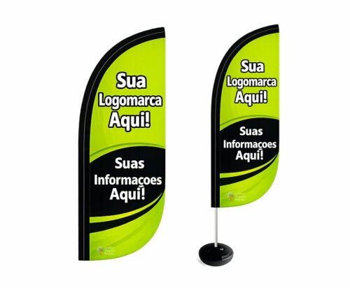 Wind Banner Completo e Personalizado para Divulgação e Exposição