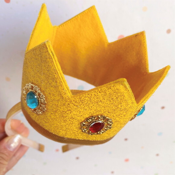 Coroa Tiara Princesa Peach Cosplay Fantasia- Adulto Infantil