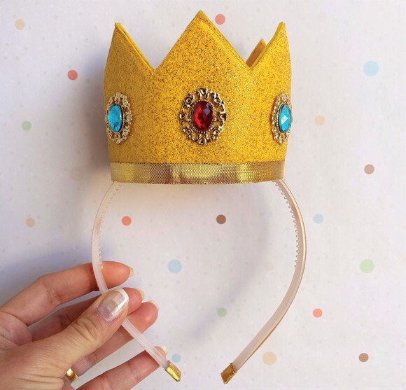 Coroa Acessório Princesa Peach Cosplay Fantasia Carnaval