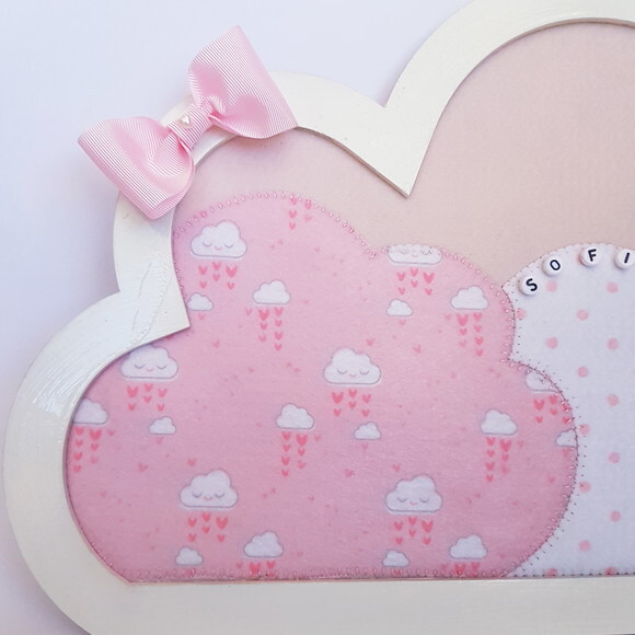 Enfeite Porta Maternidade Nuvem Chuva de Amor - Última Peça!