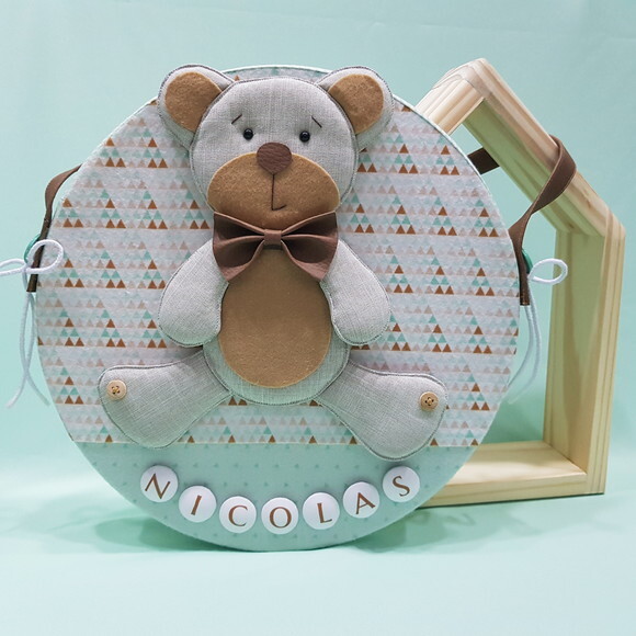 Enfeite Porta Maternidade Urso Ursinho - Última Peça!!