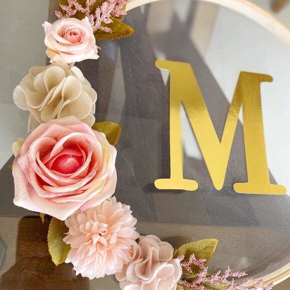 Guirlanda Floral Personalizada Exclusiva c/ Nome