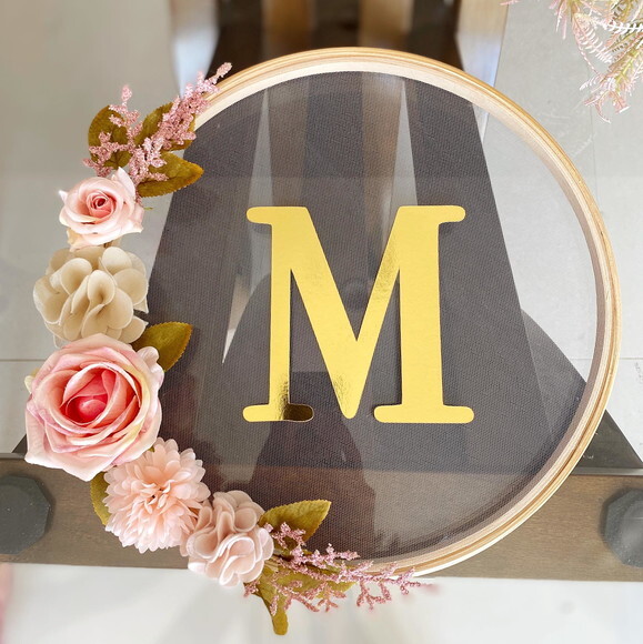 Guirlanda Floral Personalizada Exclusiva c/ Nome