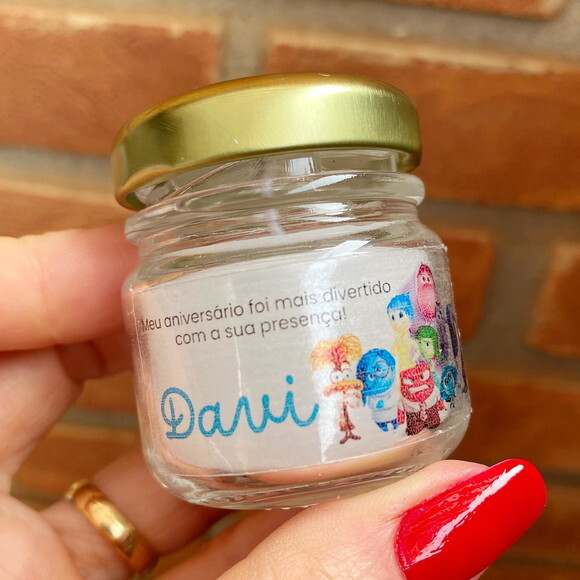 Lembrancinha Divertidamente Vela Perfumada Aniversário