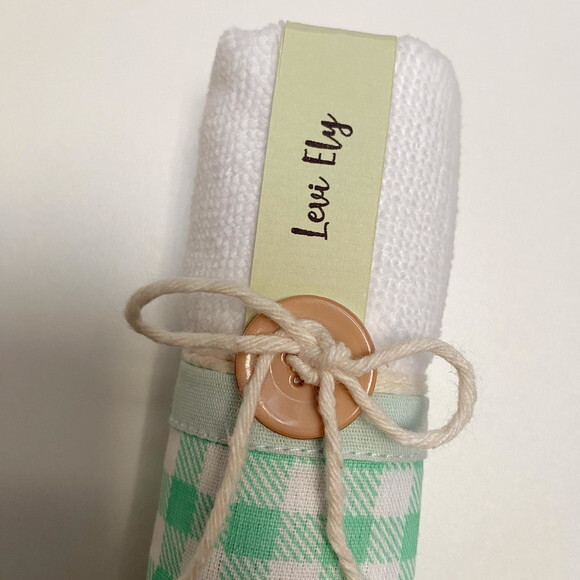 Lembrancinha Personalizada Toalha de Mão Maternidade Festa