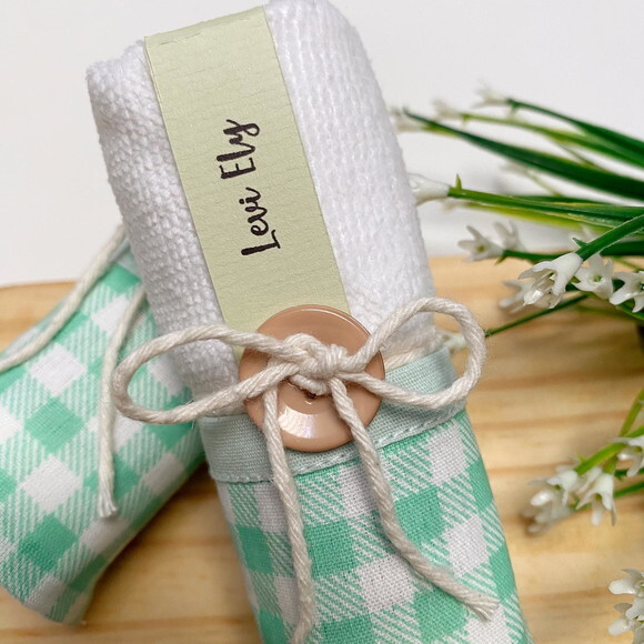 Lembrancinha Personalizada Toalha de Mão Maternidade Festa