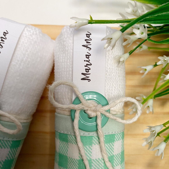 Lembrancinha Personalizada Toalha de Mão Maternidade Festa
