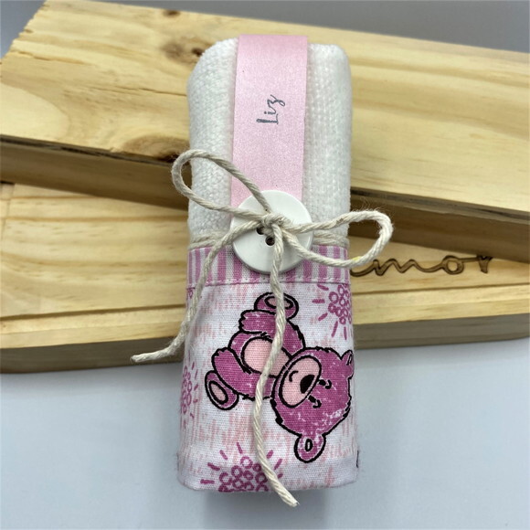 Lembrancinha Personalizada Toalha de Mão Ursinha