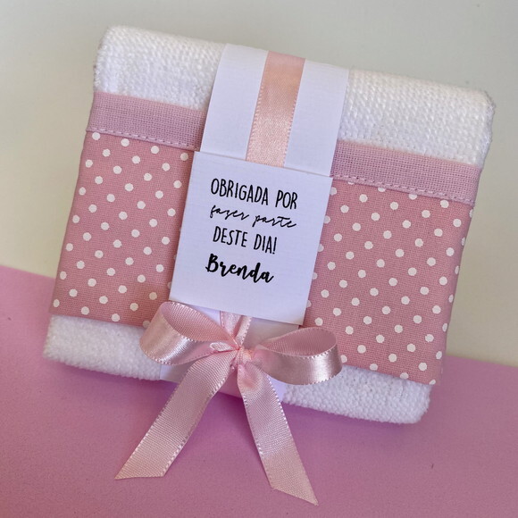 Lembrancinha Personalizada Toalhinha Maternidade Batizado