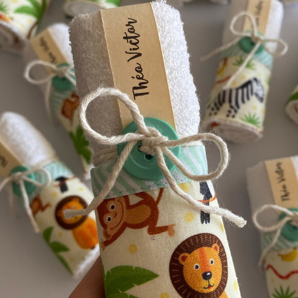 Lembrancinha Personalizada Toalhinha Safari