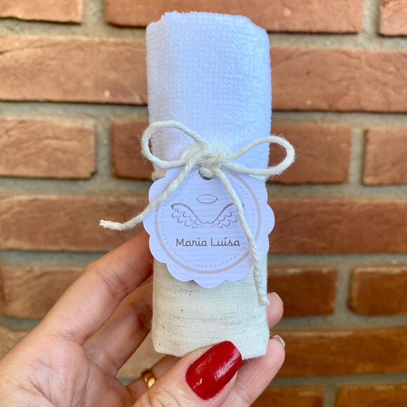 Lembrancinha Toalha de Mão Maternidade Batizado Aniversário