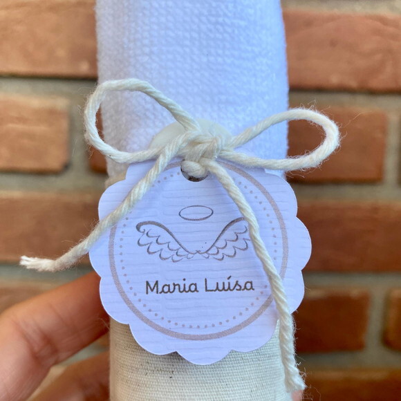 Lembrancinha Toalha de Mão Maternidade Batizado Aniversário