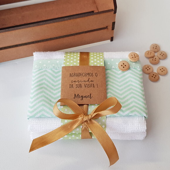 Lembrancinha Toalha de Mão Maternidade Batizado Aniversário