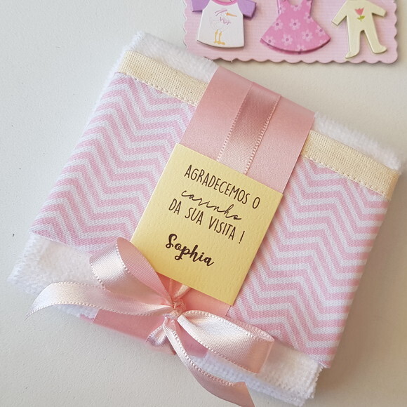 Lembrancinha Toalha de Mão Maternidade Batizado Aniversário