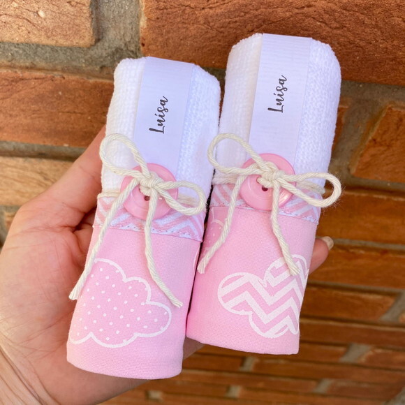 Lembrancinha Toalhinha Aniversário Maternidade Baby - Nuvem