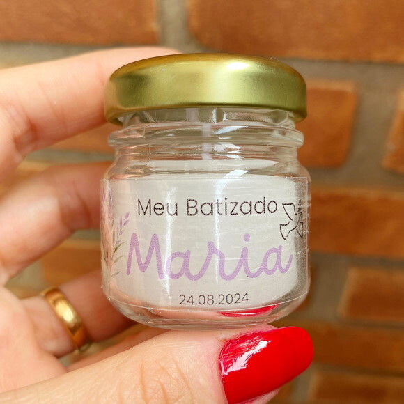 Lembrancinha Vela Perfumada Personalizada de Batizado