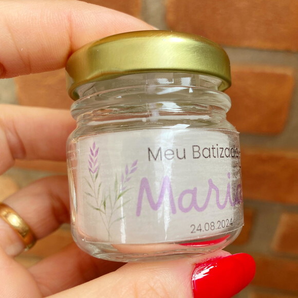 Lembrancinha Vela Perfumada Personalizada de Batizado