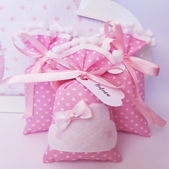 Sachê Perfumado Lembrança Personalizada Nuvem Chuva de Amor