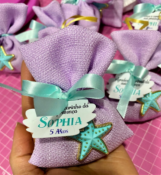 Sachê Perfumado Lembrancinha Aniversário - Pequena Sereia