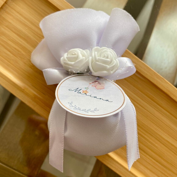 Sachê Perfumado Lembrancinha Batizado Eucaristia Casamento