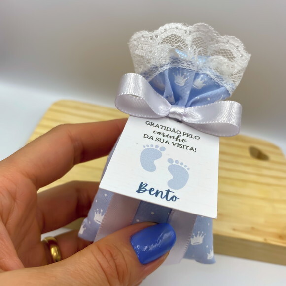 Sachê Perfumado Lembrancinha Maternidade com Tag