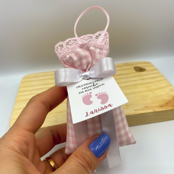 Sachê Perfumado Lembrancinha Maternidade com Tag