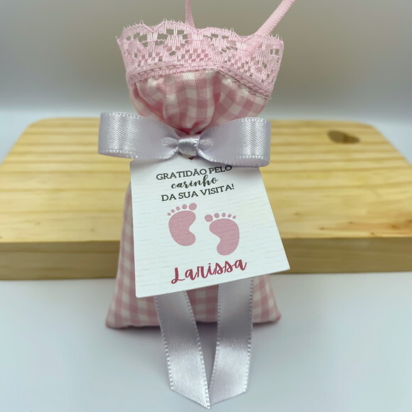 Sachê Perfumado Lembrancinha Maternidade com Tag