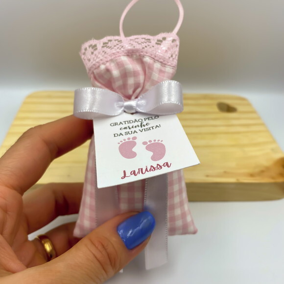 Sachê Perfumado Lembrancinha Maternidade com Tag