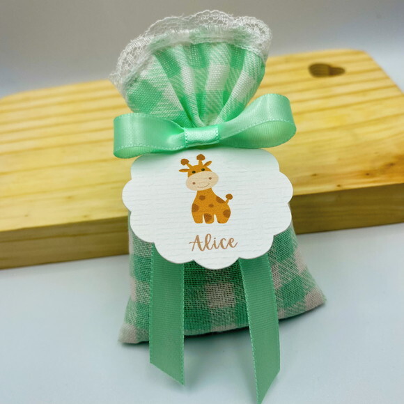 Sachê Perfumado Lembrancinha Maternidade com Tag