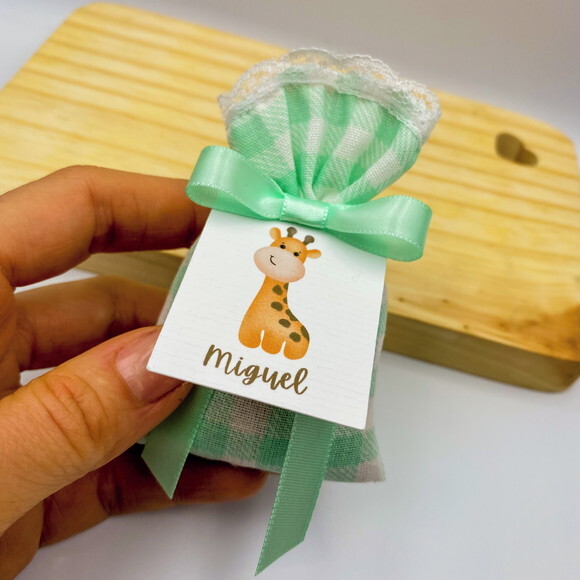 Sachê Perfumado Lembrancinha Maternidade com Tag