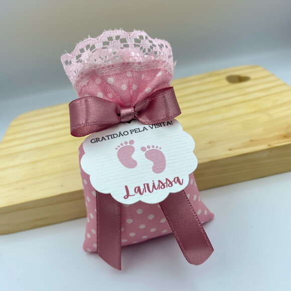 Sachê Perfumado Lembrancinha Maternidade com Tag