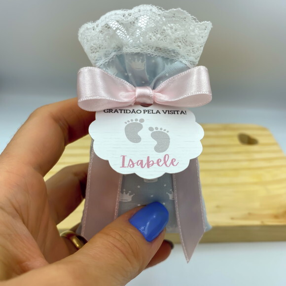 Sachê Perfumado Lembrancinha Maternidade com Tag