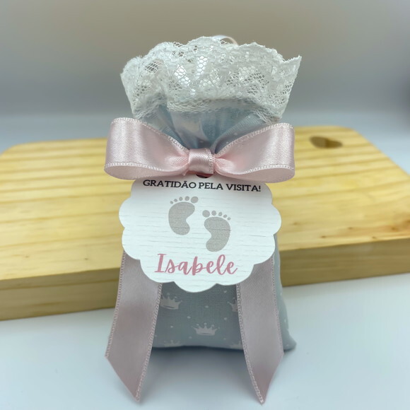 Sachê Perfumado Lembrancinha Maternidade com Tag