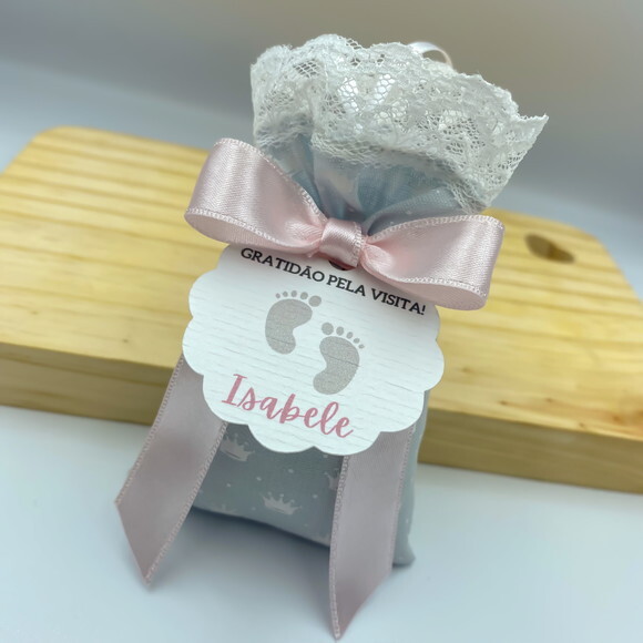 Sachê Perfumado Lembrancinha Maternidade com Tag