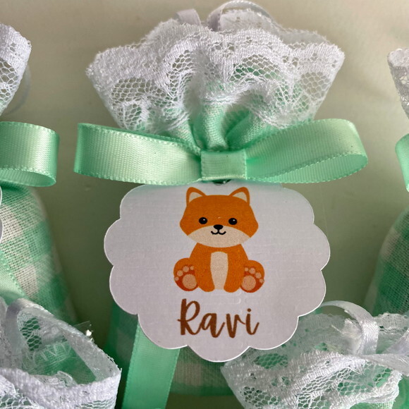 Sachê Perfumado Lembrancinha Maternidade Festa Raposa Bosque