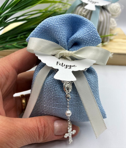 Sachê Perfumado Lembrancinha Personalizada Batizado Comunhão