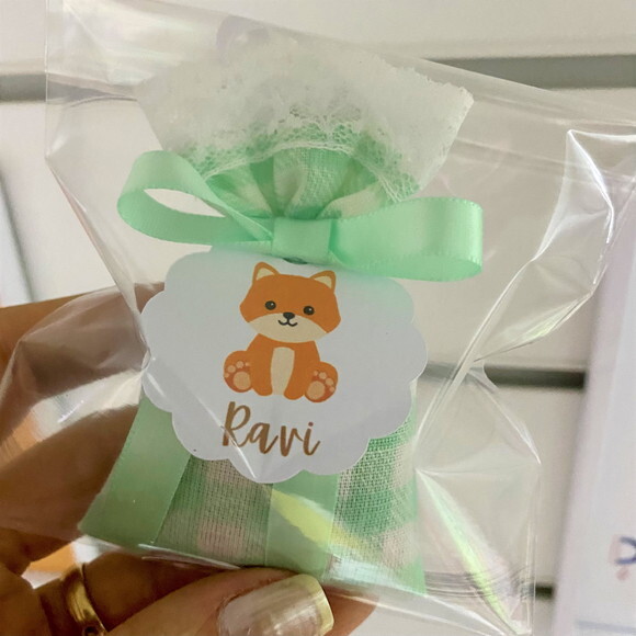 Sachê Perfumado Lembrancinha Personalizada Bosque Raposa