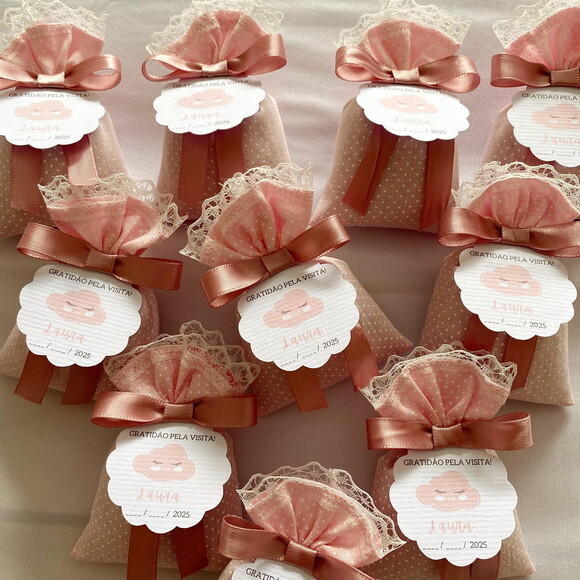 Sachê Perfumado Lembrancinha Personalizada Chuva de Amor