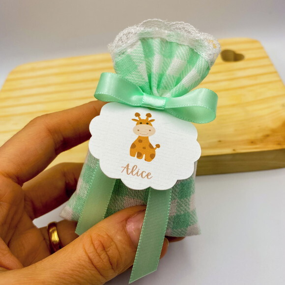 Sachê Perfumado Lembrancinha Personalizada Maternidade Chá