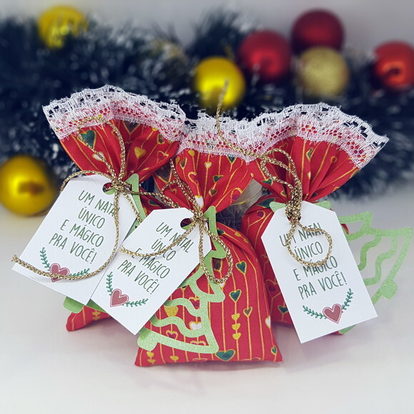 Sachê Perfumado Natalino Lembrancinha de Natal