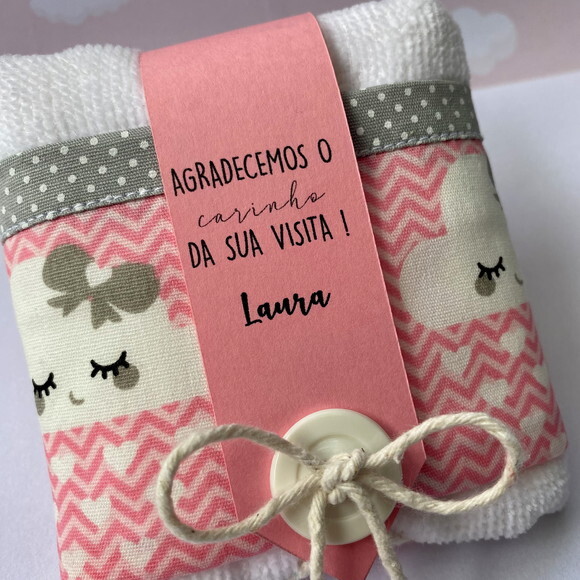 Toalha Lembrancinha Personalizada Aniversário Chuva de Amor