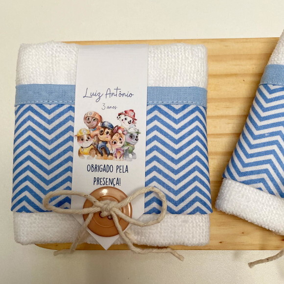 Toalha Personalizada Aniversário Patrulha Canina