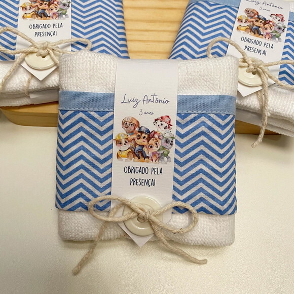 Toalha Personalizada Aniversário Patrulha Canina