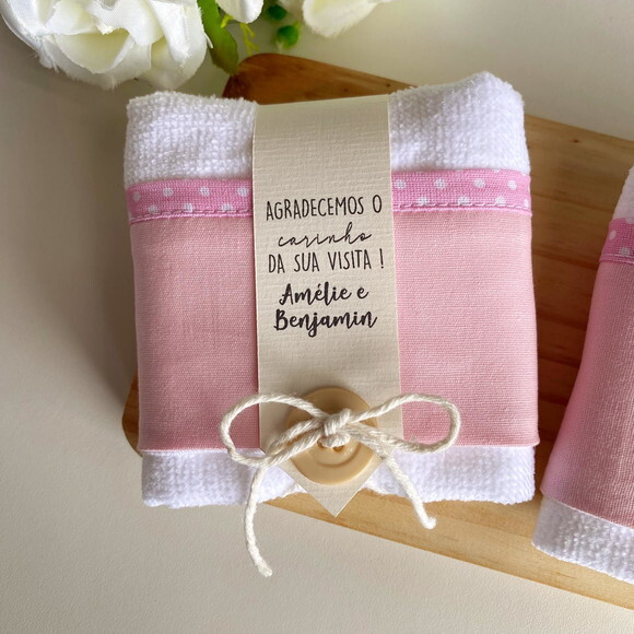 Toalhinha de Mão Personalizada Maternidade Aniversário