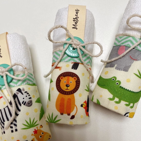 Toalhinha de Mão Safari Lembrancinha Personalizada