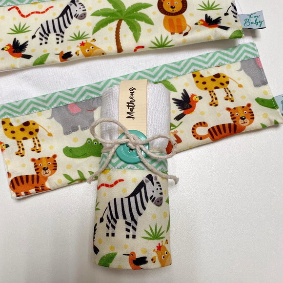 Toalhinha de Mão Safari Lembrancinha Personalizada