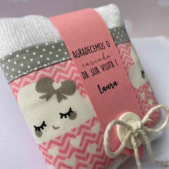Toalhinha Lembrancinha de Aniversário - Chuva de Amor