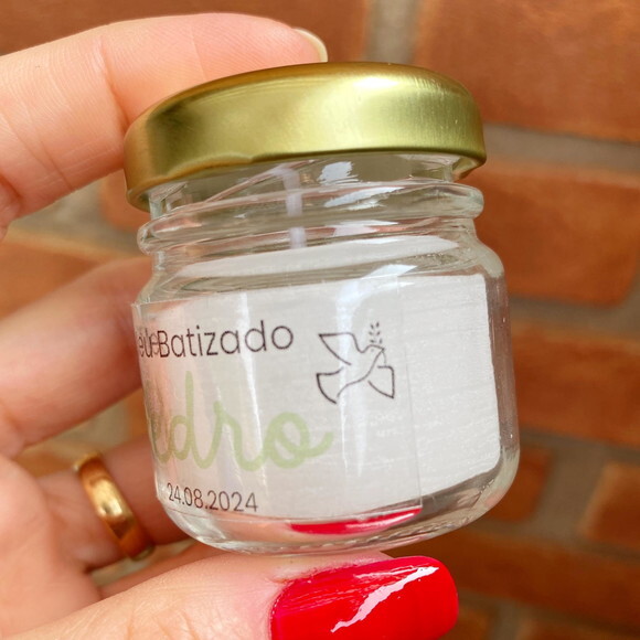 Vela Perfumada Lembrancinha Personalizada de Batizado