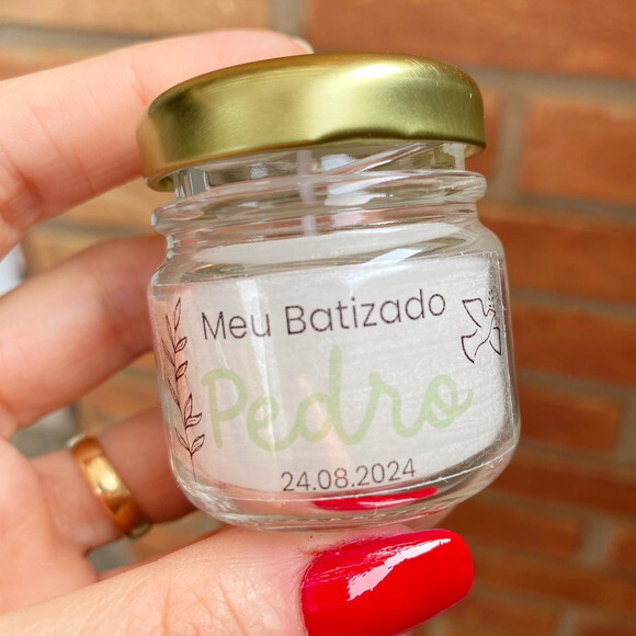 Vela Perfumada Lembrancinha Personalizada de Batizado