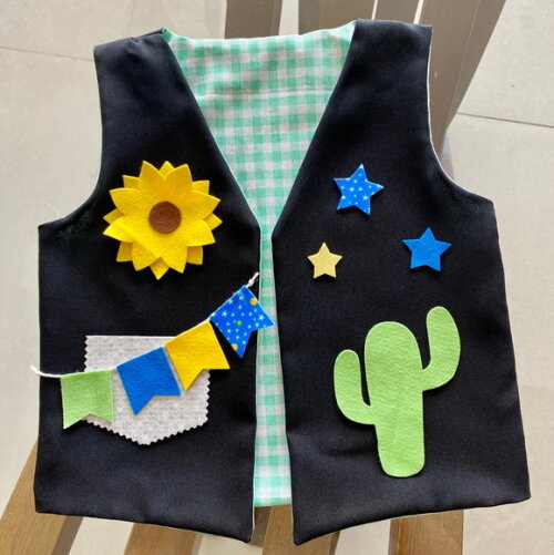 Colete Infantil Look Junino Quadrilha São João